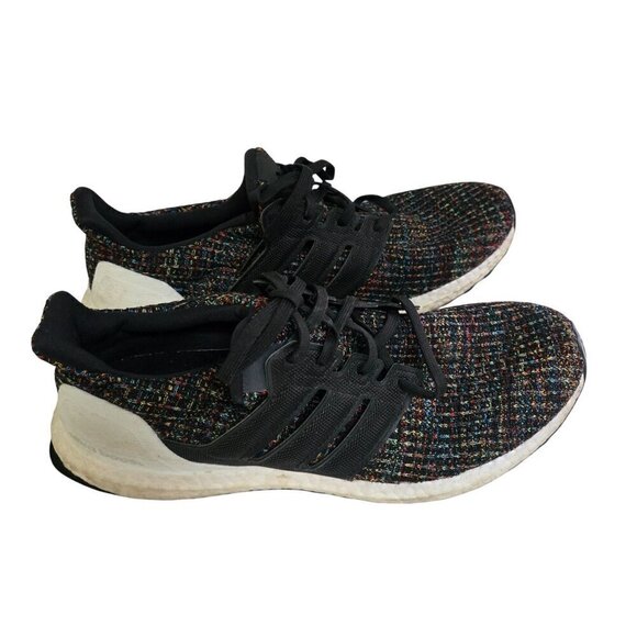 Adidas Ultra Boost 4.0 Black Multi Athletic Running Shoe F35232 Size 10